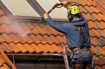 Démoussage et hydrofuge de toiture à Vieussan
